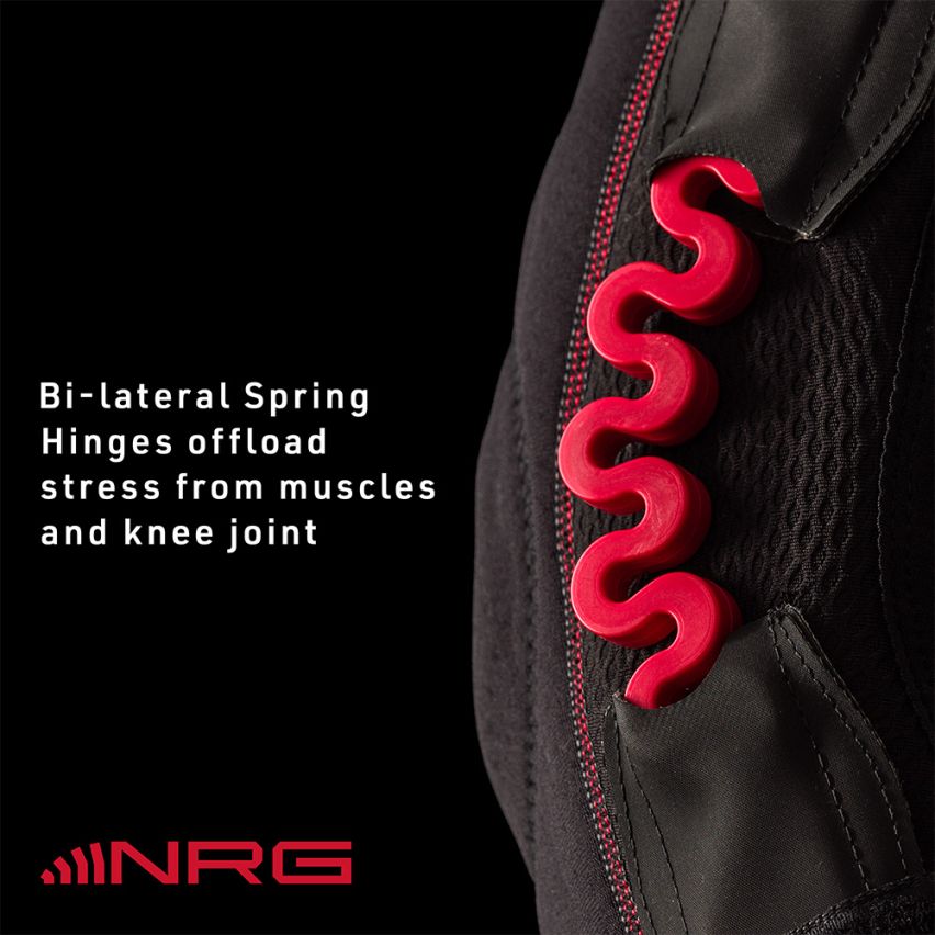 McDavid NRG Kniebandage mit Federgelenk schwarz