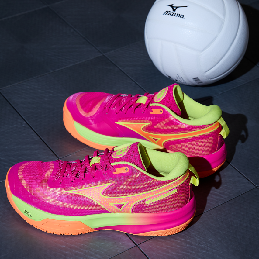 Mizuno NEO JUMP pink tetra/fortune yellow/light orange