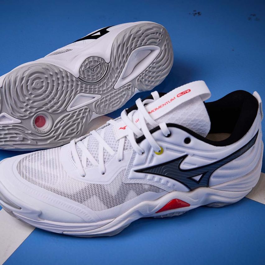Mizuno Wave MOMENTUM ELITE white/black/fiery red