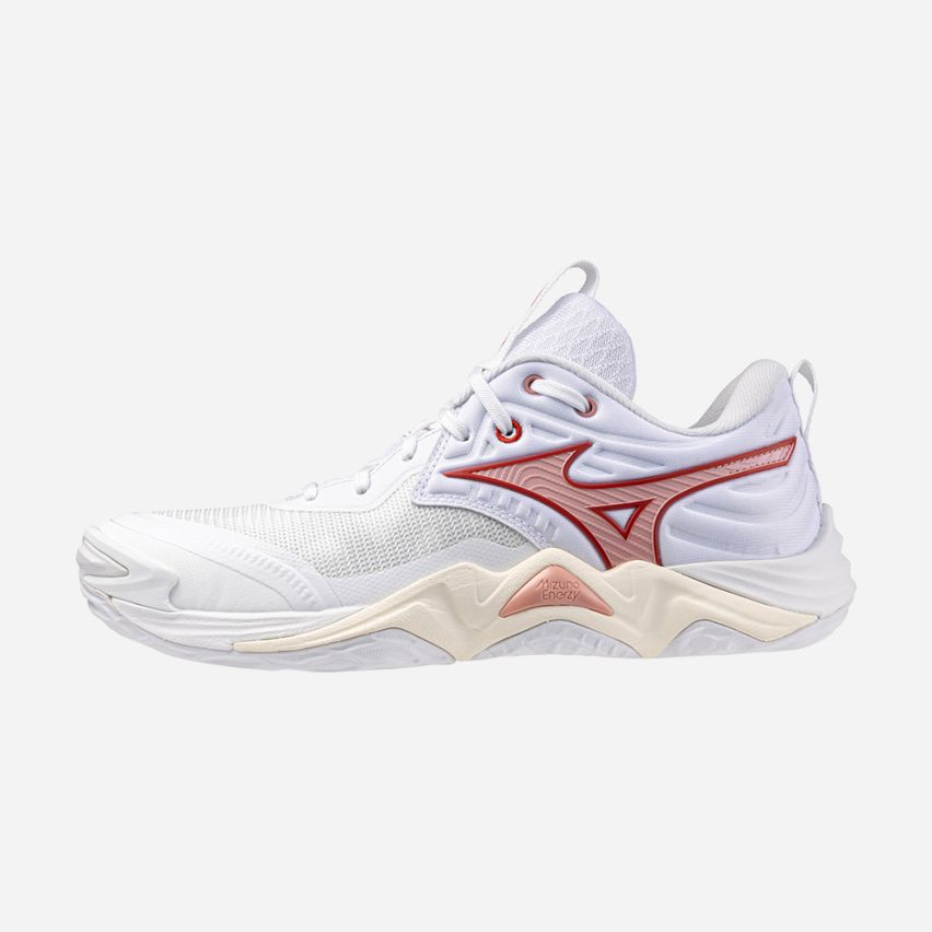 Mizuno Wave MOMENTUM ELITE white/rose elegance/lava falls