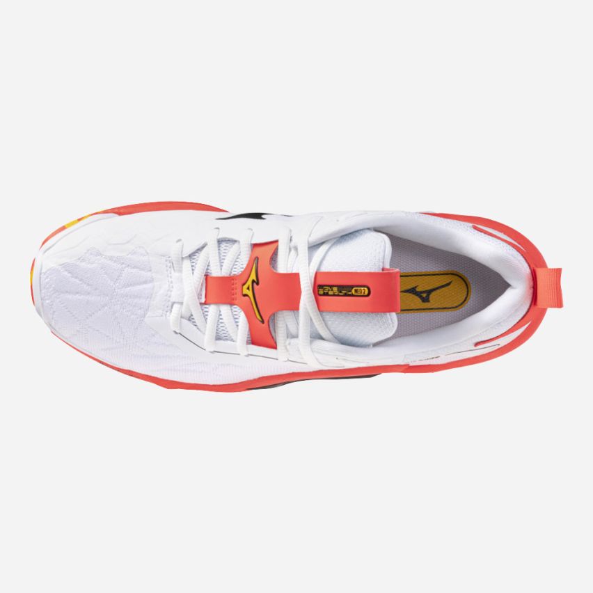 Mizuno Wave STEALTH NEO 2 white/coral/citrus