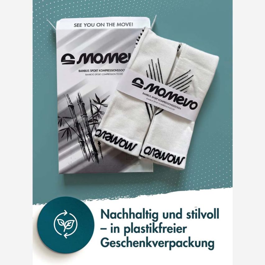 momevo BambooSox Kompressionsstrümpfe (2-Paar)