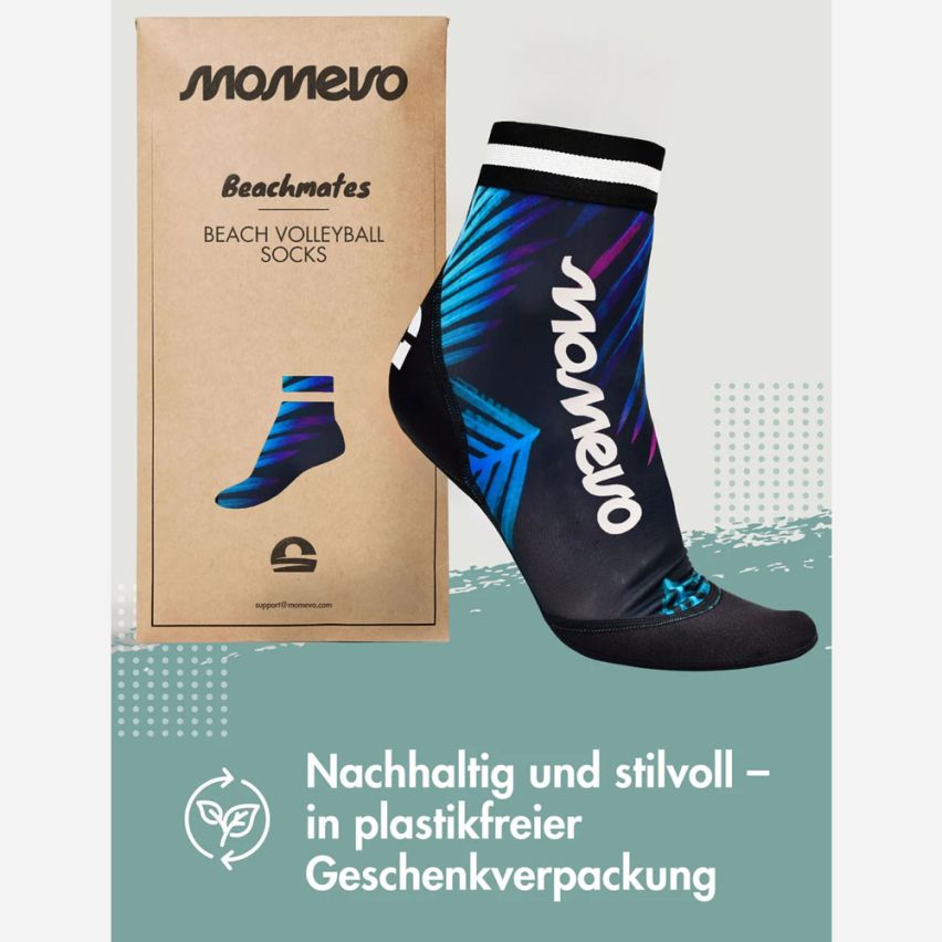 momevo Beachmates Beachsocken Blau Palm