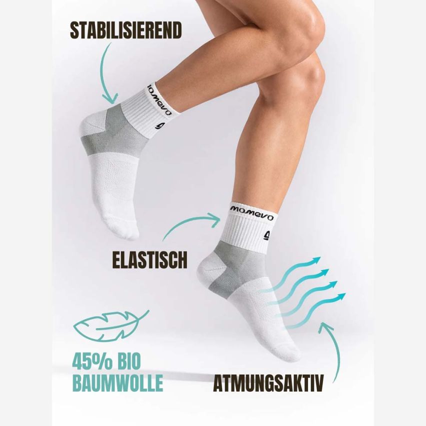 momevo BambooSox Kompressionsstrümpfe (2-Paar)