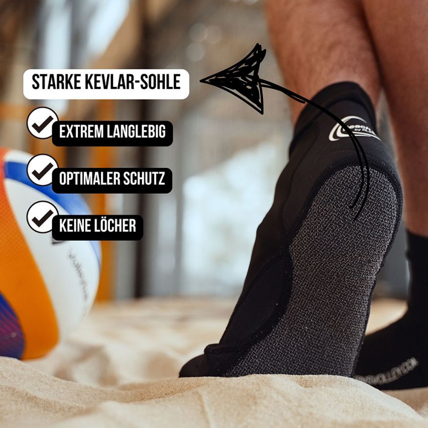 Plavins Beachsocken schwarz
