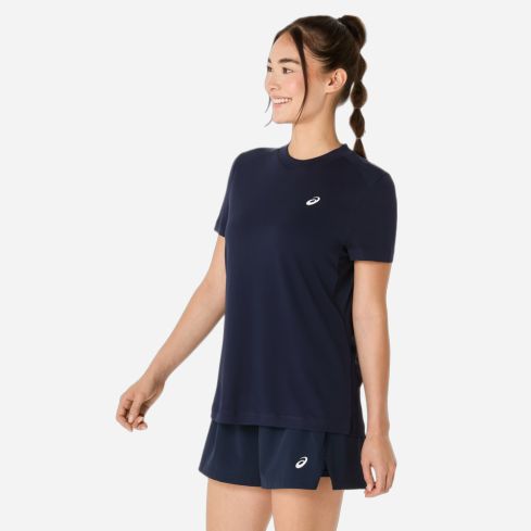 Asics COURT SHORT SLEEVE TOP Lady midnight