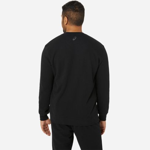 Asics SWEATSHIRT Men black/graphite grey