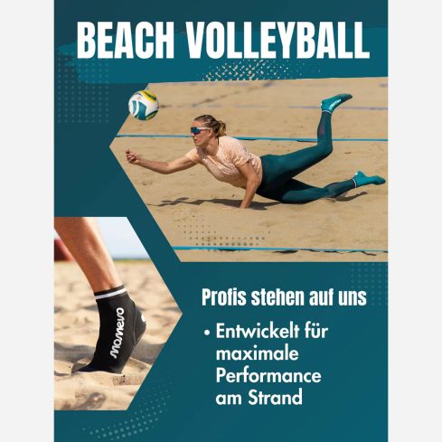 momevo Beachmates Beachsocken schwarz